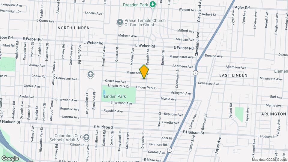 1444 Genessee Ave Map and Location Details