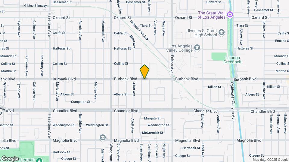 13454 Burbank Blvd Map and Location Details