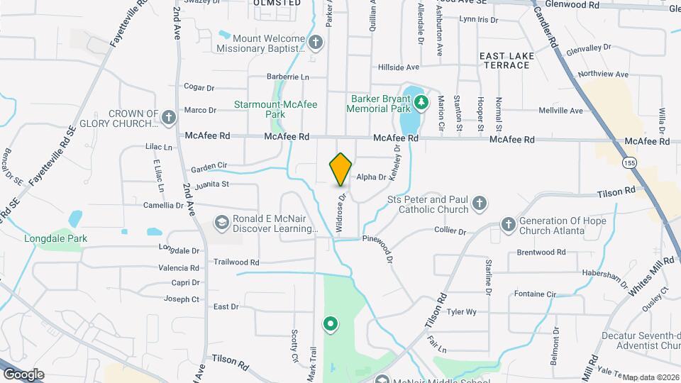 2093 Wildrose Dr Map and Location Details