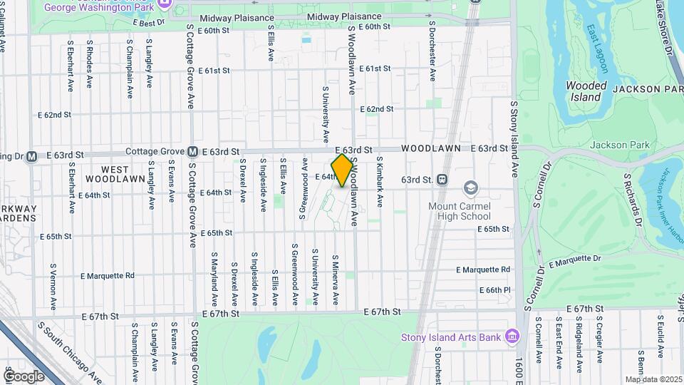 6410 S Minerva Ave Map and Location Details