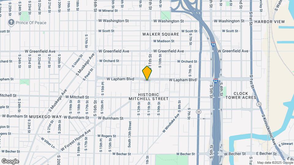 1619-1621-1621 S 11th St Map and Location Details