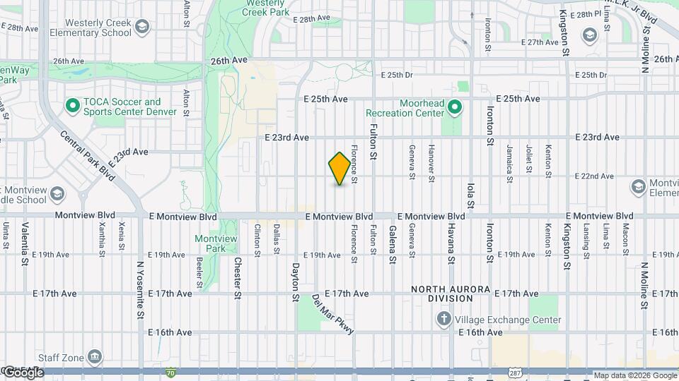 2080 Elmira St Map and Location Details