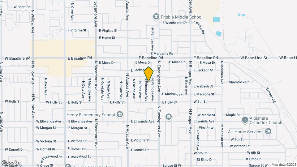 1037 N Primrose Ave Map and Location Details