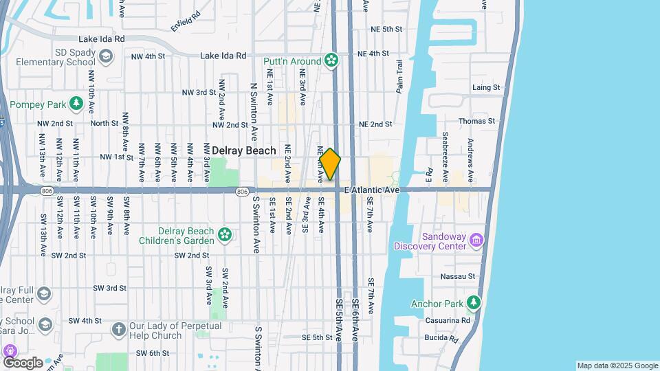 419 E Atlantic Ave Map and Location Details