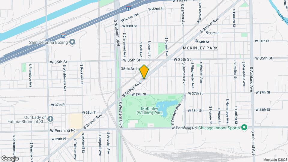 3613 S Archer Ave Map and Location Details
