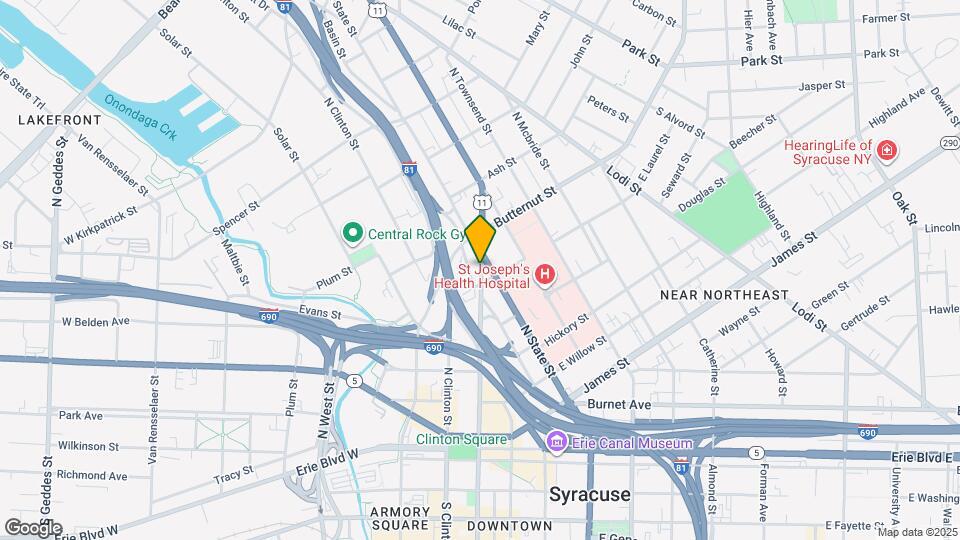 439 N Salina St, Unit 1 Mapa y Detalles de la Ubicación