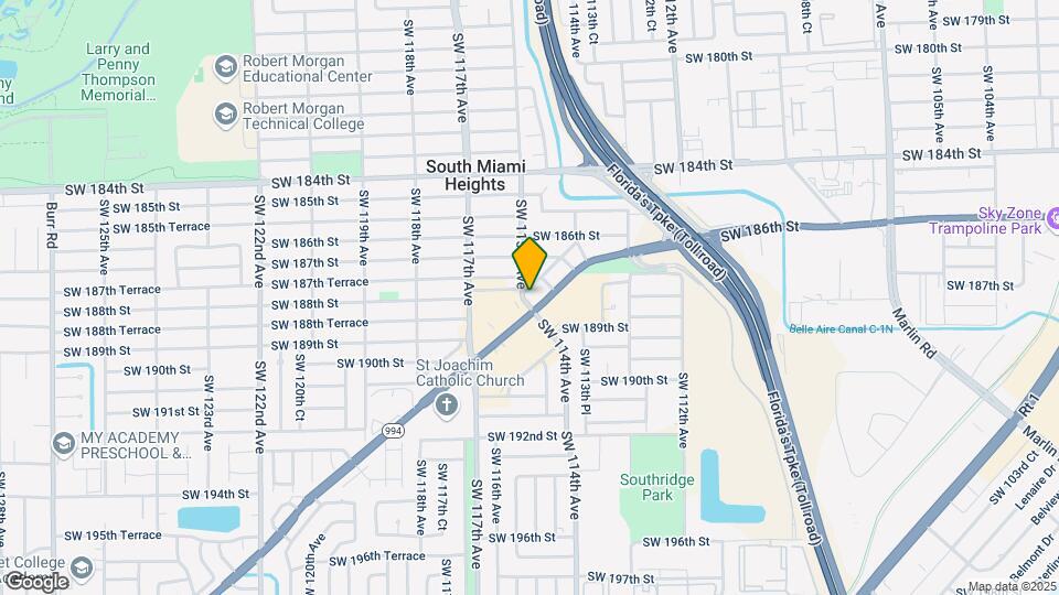 11492 SW 190th Terrace Rd Map and Location Details