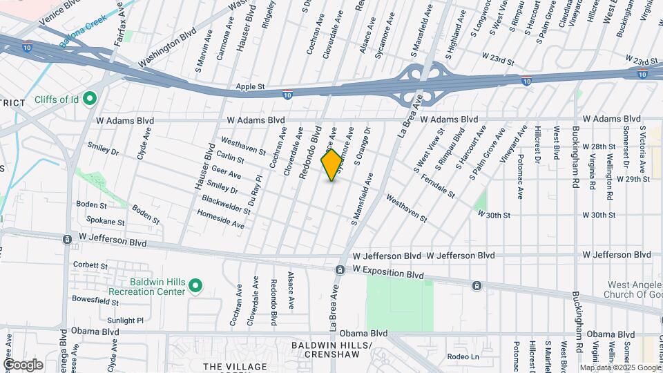 2818 S Sycamore Ave Map and Location Details