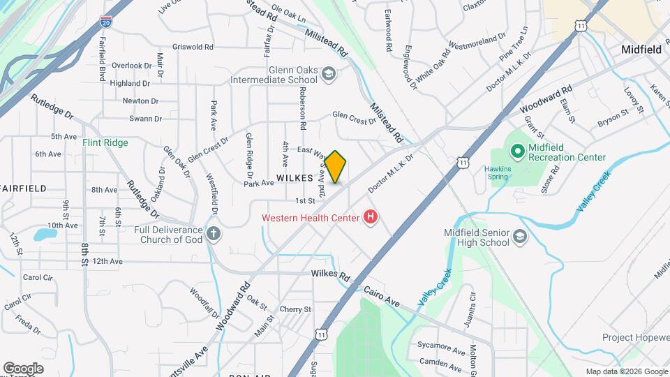 925 Woodward Rd Map and Location Details