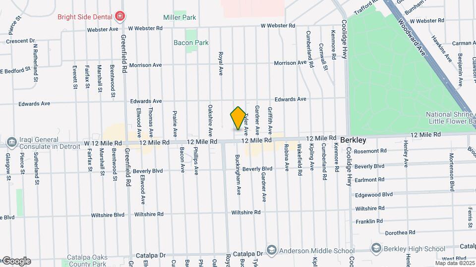 3450 Buckingham Ave Map and Location Details