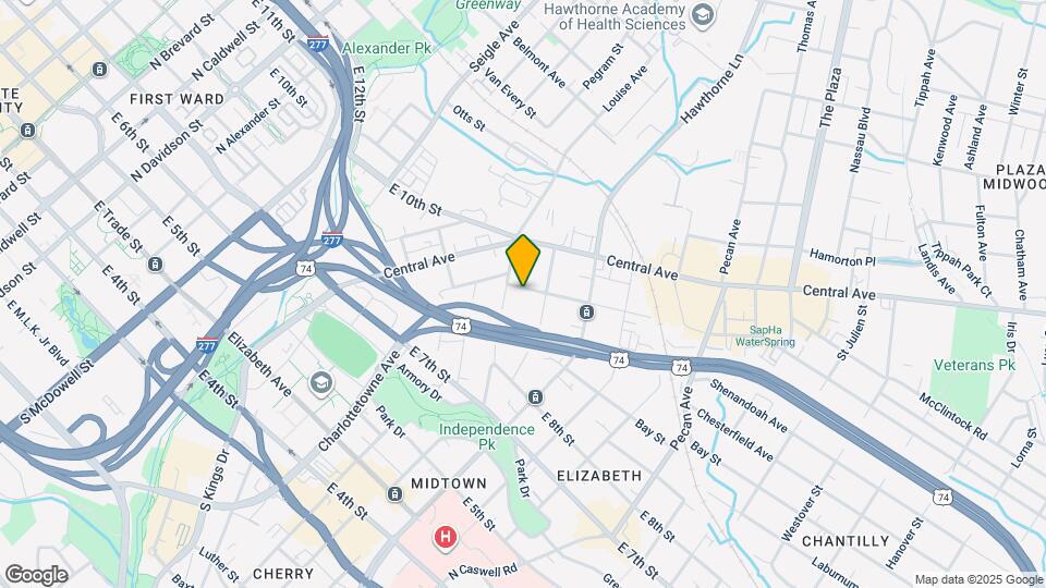1512 Sunnyside Ave Map and Location Details
