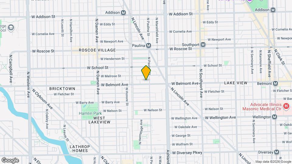 1710 W Belmont Ave Map and Location Details