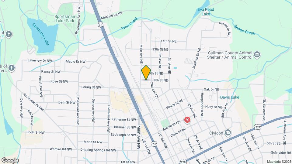 110 9th St NE Map and Location Details