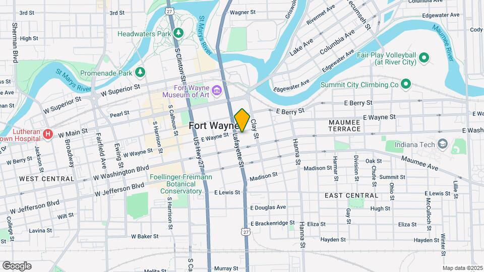 414 E Wayne St Map and Location Details