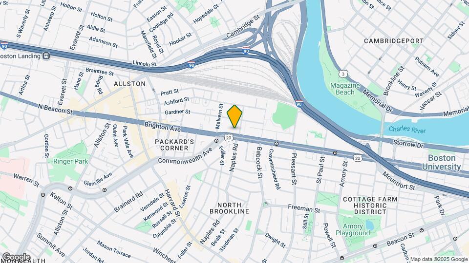 1065 Commonwealth Ave, Unit 22G Mapa y Detalles de la Ubicación