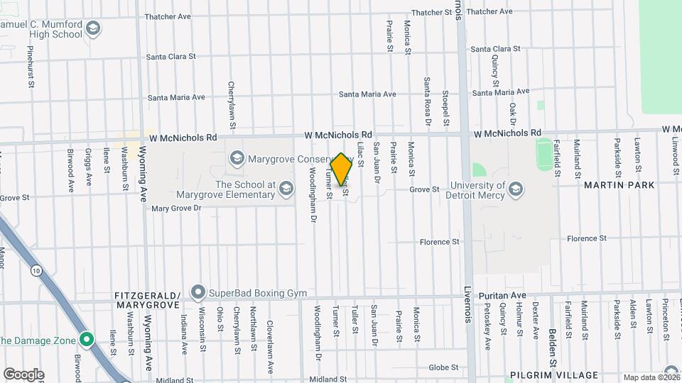 16665 Tuller St, Unit 2F Map and Location Details