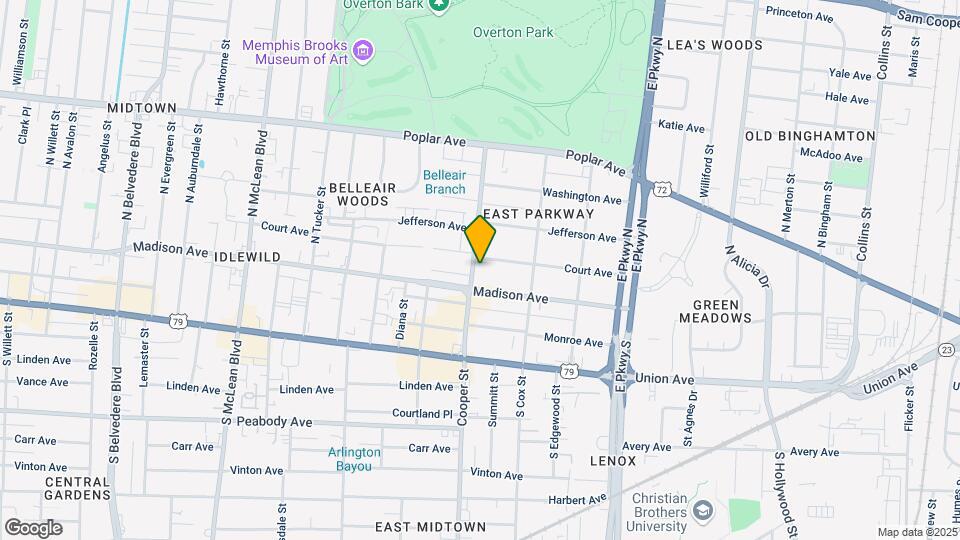 24 N Cooper St Map and Location Details