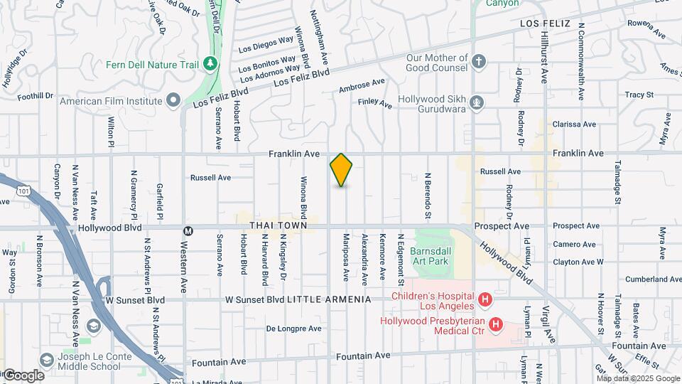 1759 Mariposa Ave Map and Location Details