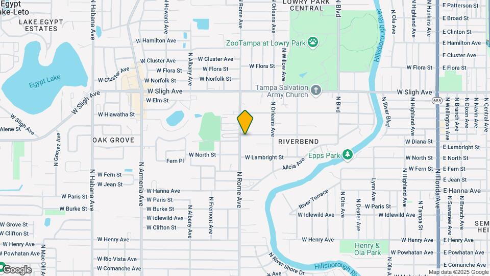1616 W Knollwood St Map and Location Details