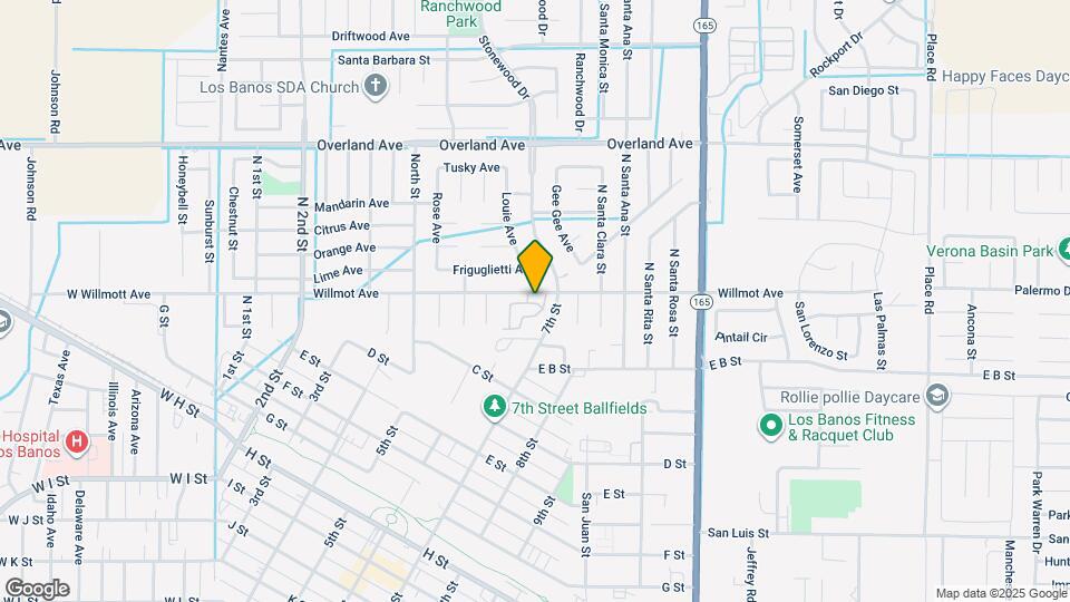 952 Cherry Ln Map and Location Details