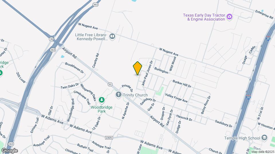 812 Ticonderoga Dr Map and Location Details