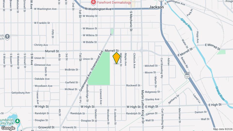 937 S Jackson St Map and Location Details