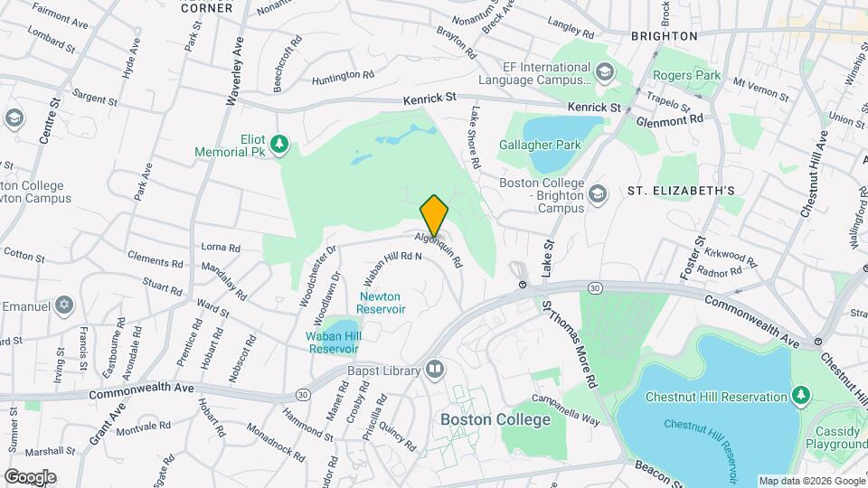 86 Algonquin Rd Map and Location Details