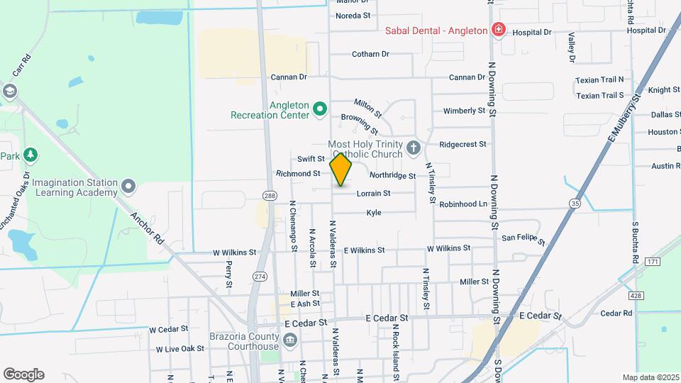 609 Lorrain St Map and Location Details