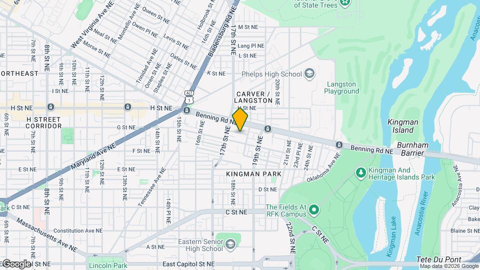 1739 Gales St NE Map and Location Details