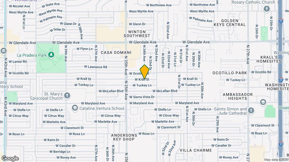 3341 W Krall St Map and Location Details