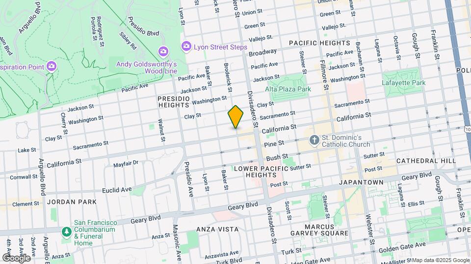 1903 Broderick St Map and Location Details
