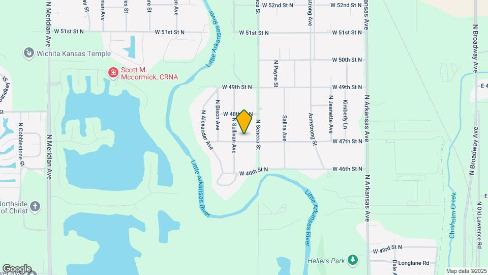 1136 W 47th St N Map and Location Details