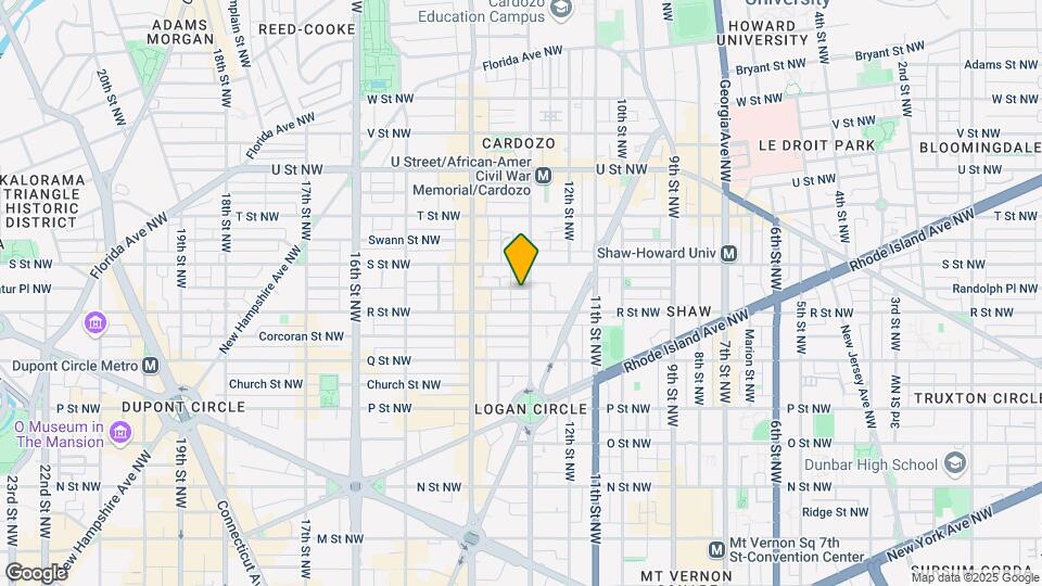 1304 Riggs St NW Mapa y Detalles de la Ubicación
