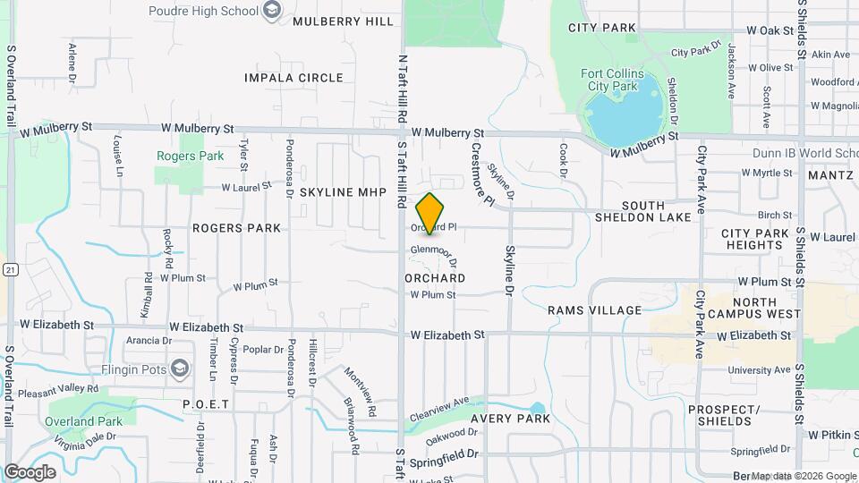 2036 Glenmoor Dr Map and Location Details