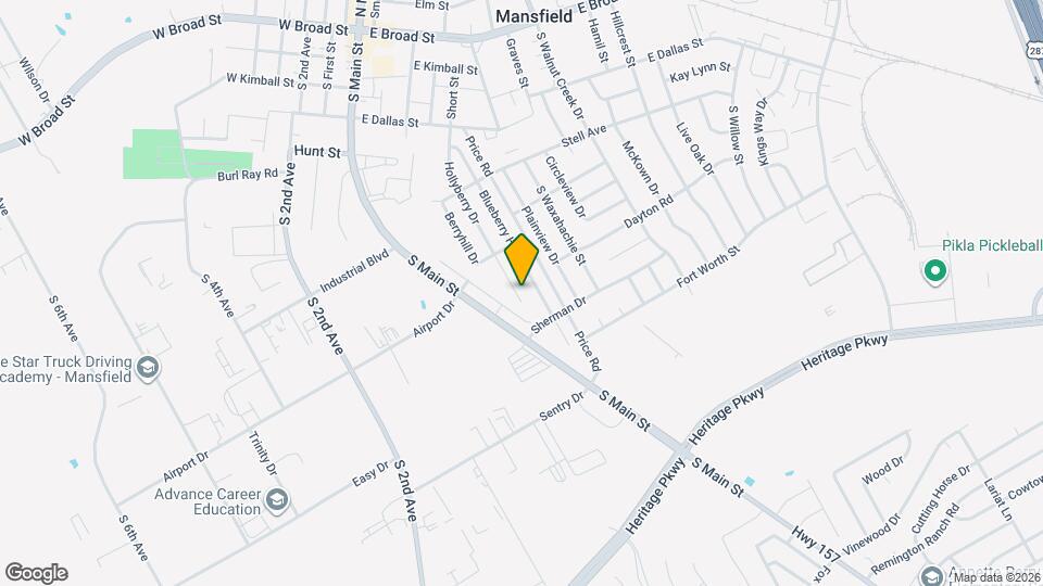 621 Hollyberry Dr Map and Location Details