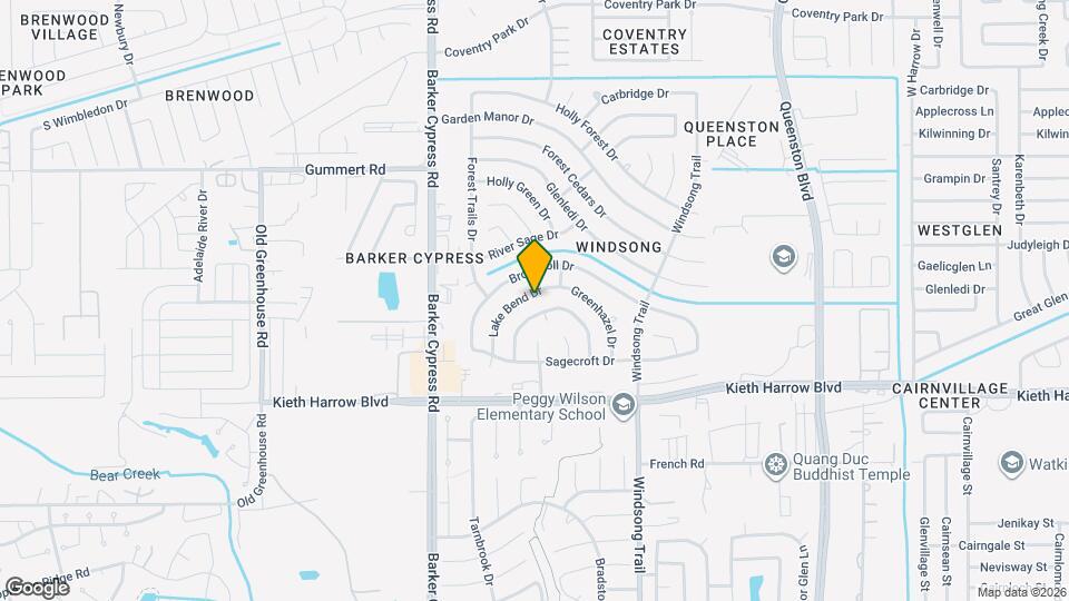 18123 Lake Bend Dr Map and Location Details