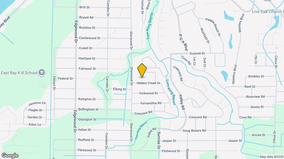 2642 Hidden Creek Dr Mapa y Detalles de la Ubicación