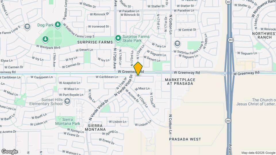 17319 W Caribbean Ln Map and Location Details