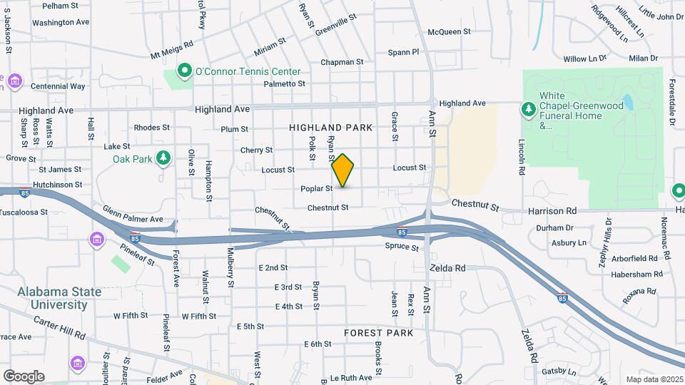 2514 Poplar St Map and Location Details