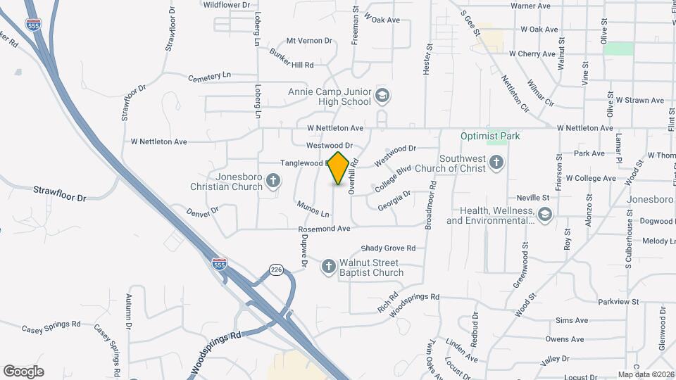 1612 Tanglewood Dr Map and Location Details