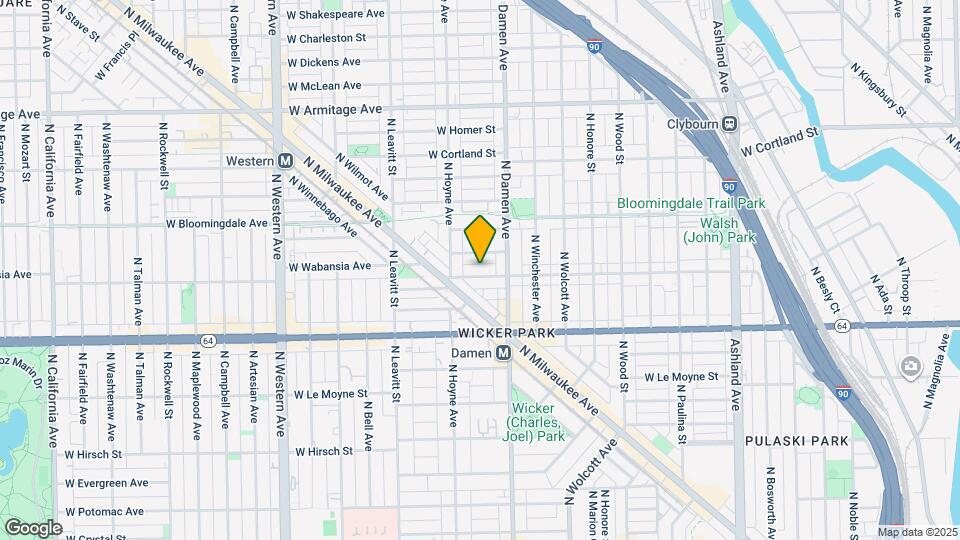 2028 W Wabansia Ave Map and Location Details