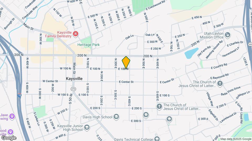 380 E 100 N Map and Location Details