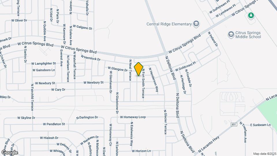7236 N Glenridge Cir Map and Location Details