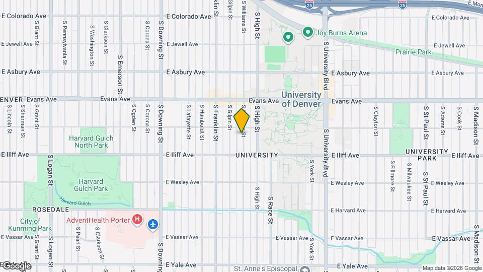 2227 S Williams St Map and Location Details