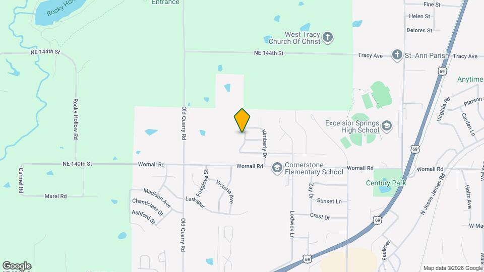 608 Kountry Ln Mapa y Detalles de la Ubicación