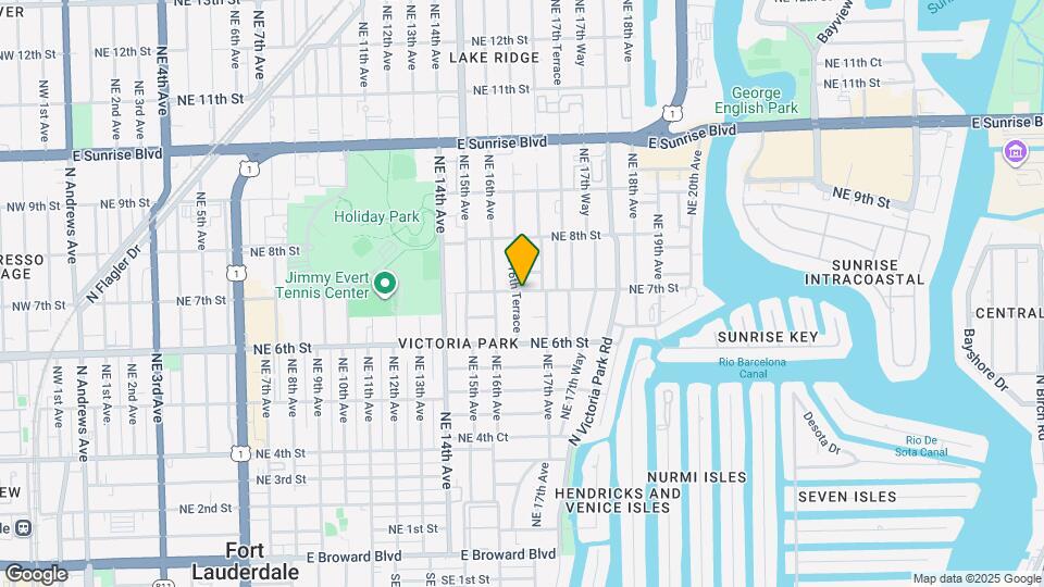 648 NE 16th Terrace Map and Location Details