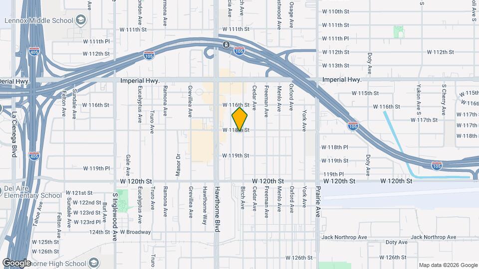 11809 Birch Ave Mapa y Detalles de la Ubicación