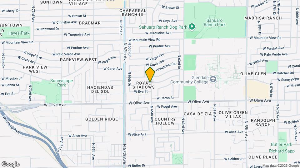 9122 N 65th Ave Map and Location Details