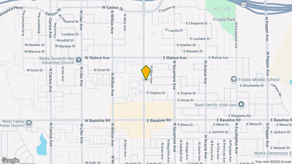 1443 N Riverside Ave Map and Location Details