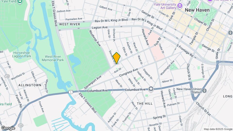 256 Davenport Ave, Unit 2nd Floor Map and Location Details